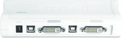 TRENDnet KVM Switch 2-Port DVI/USB/Audio mit Kabeln