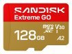 Sandisk Extreme Go microSD UHS-I 128GB MicroSD 240MB/s(R) / 120MB/s(W)