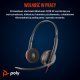 POLY Zestaw słuchawkowy Blackwire 3220 Stereo USB-C + przejściówka USB-C/A