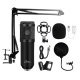 Mikrofon pojemnościowy, studyjny z zestawem akcesoriów STUDIO AND STREAMING MICROPHONE MT397K (Czarny)