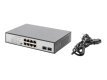 Digitus Przełącznik sieciowy niezarządzalny desktop 8x RJ45 Gb/s (w tym 6xPoE)+ 2x SFP, PoE++ max budżet 180W