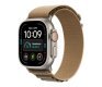 Smartwatch Watch Ultra 4 GPS + Cellular, koperta 49mm z tytanu w kolorze naturalnym, opaska Alpine w kolorze pustynnym - rozmiar M