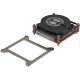 Inter-Tech Q-3 Procesor Radiator 8 cm Czarny, Srebrny 1 szt.