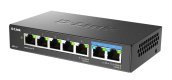 Switch sieciowy D-Link DMS-107/E łącza sieciowe Nie zarządzany Gigabit Ethernet (10/100/1000) Czarny
